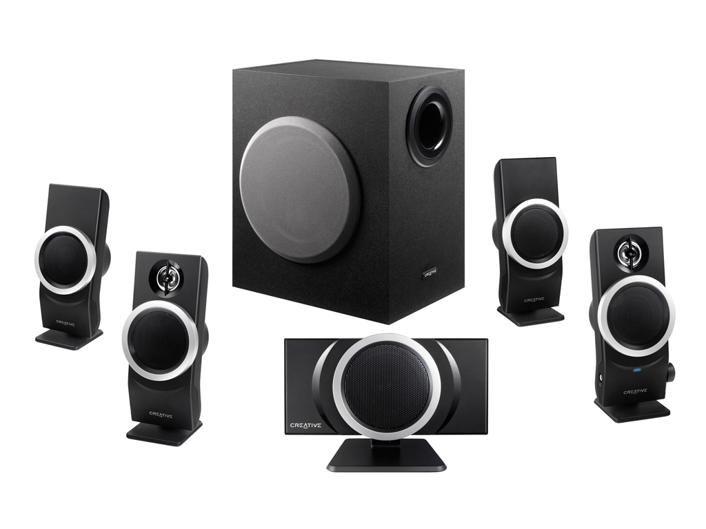 רמקולים Creative Inspire T6100 5.1 76W BLACK | רמקולים | CREATIVE ...