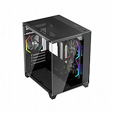 1StPlayer BV5 ARGB ,Tool-free, NO PSU ,3x12cm ARGB Fan, 3USB2/2.0,HD Audio