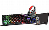 �� SCORPIUS 4-in-1 Advanced Gaming Combo Keyboard +  Mouse + Headset +Mousepad, USB