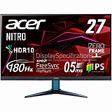  ACER Nitro VG271U 27" M3 FreeSync Premium IPS WQHD 0.5ms (180Hz) 2K IPS
