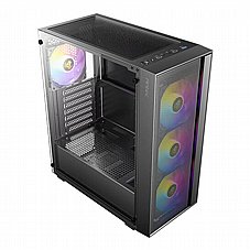 ANTEC AX65 ARGB ,Tool-free, NO PSU ,4x12cm ARGB Fan, 3USB2/3.0, Audio & speaker