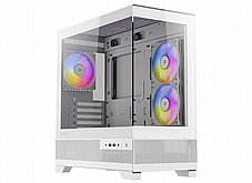 ANTEC CX500M ARGB WHITE ,Tool-free, NO PSU ,3x12cm ARGB , 2USB3.0+TYPE C, Audio & speaker