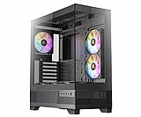 ANTEC CX700M ARGB BLACK ,Tool-free, NO PSU ,3x12cm ARGB , 2USB3.0+TYPE C, Audio & speaker