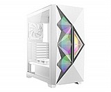ANTEC DF800 FLUX WHITE ,Tool-free, NO PSU ,2X120mm Fan+3X120mm Fan RGB Tempered Glass side, USB2.0/3.0, Audio & speaker
