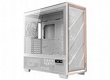 ANTEC FLUX PRO White  ,Tool-free, NO PSU , 4X140mm +2X120mm Fan, 2USB3.0+USB3 Type-C , Audio & speaker