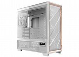 ANTEC FLUX PRO White  ,Tool-free, NO PSU , 4X140mm +2X120mm Fan, 2USB3.0+USB3 Type-C , Audio & speaker