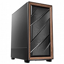 ANTEC FLUX SE BLACK  ,Tool-free, NO PSU , 4X140mm +2X120mm Fan, 2USB3.0+USB3 Type-C , Audio & speaker