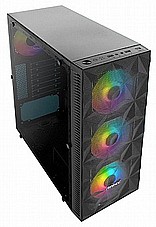 ANTEC NX240 ,Tool-free, NO PSU ,3x12cm LED 1x120mm Fan, 3USB2/3.0, Audio & speaker