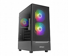 ANTEC NX410 Black ,Tool-free, NO PSU ,2 x 140 mm ARGB fan & 1 x 120 mm ARGB fan , 3USB2/3.0, Audio & speaker