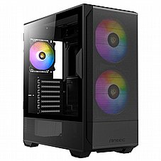 ANTEC NX416L Black ,Tool-free, NO PSU ,2 x 140 mm ARGB fan & 1 x 120 mm ARGB fan , 3USB2/3.0, Audio & speaker