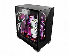 ANTEC P120 Crystal E-ATX BLACK  ,Tool-free, NO PSU , 4X120mm Fan, USB2.0/3.0, Audio & speaker
