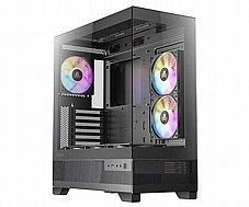 ANTEC CX700M RGB Elite BLACK ,Tool-free, NO PSU ,6x12cm RGB , 2USB3.0+TYPE C, Audio & speaker