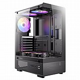 ANTEC VCX300 ARGB BLACK ,Tool-free, NO PSU ,5x12cm ARGB , USB3.0+2USB2.0, Audio & speaker ANTEC VCX300 ARGB BLACK ,Tool-free, NO PSU ,5x12cm ARGB , USB3.0+2USB2.0, Audio & speaker