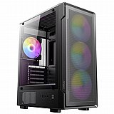ANTEC VX300 ,Tool-free, NO PSU ,4x12cm ARGB Fan, 3USB2/3.0, Audio & speaker