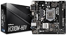 ASROCK H310 H310M-HDV ,DualDDR4 2133/2400 ,8CH+LAN1000 ,HDMI S1151