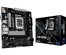 ASRock H810M-X , Core� Ultra 3/5/7/9, 2DualDDR5 6400MHZ ,PCI-E, 2.5GB LGA1851
