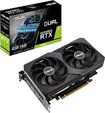 ASUS GeForce RTX� DUAL-RTX3060 V2 12GB GDDR6  / DisplayPort / HDMI, PCI-E 