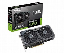 ASUS DUAL-RTX4060  Geforce RTX 4060  8GB DUAL OC / DisplayPort / HDMI, PCI-E 