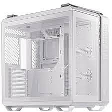 ASUS TUF Gaming GT502 White with metal front , tempered-glass side , 120 mm RGB fan, 140 mm PWM fan, USB 3.1  BLACK