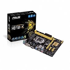 ASUS H81M-K H81,S1150 Core� i3/i5/i7,DDR3 1066/1333/1600, PCI-E ,1GB