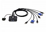 קופסת מיתוג ל-2 מחשבים KVM ATEN CS22U 2-Port USB KVM Switch with Cables קופסת מיתוג ל-2 מחשבים KVM ATEN CS22U 2-Port USB KVM Switch with Cables