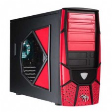 CHENBRO XpiderII  Panel -Red ,Tool-free, no PSU, 120mm Fan, USB2.0, Audio & speaker