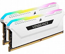 CORSAIR Vengeance� RGB Pro SL 16GB (2x8GB) DDR4 DRAM 3200MHz C16 White