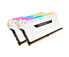 CORSAIR Vengeance� RGB Pro 32GB (2x16GB) DDR4 DRAM 3200MHz C16 White