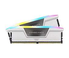 CORSAIR Vengeance� RGB KIT 32GB (2x16GB) DDR5 DRAM 5200MHz C40 White