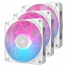 3 ������� ����� CORSAIR iCUE LINK RX120 RGB PWM 120mm 3x Fans White Starter Kit