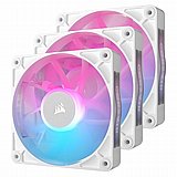 3 ������� ����� CORSAIR iCUE LINK RX120 RGB PWM 120mm 3x Fans White Starter Kit