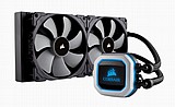 ������ ����� CORSAIR H100i PRO RGB WATER COOLING FOR CPU with  2X120mm fans