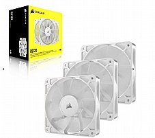 3 ������� ����� ����� CORSAIR RS120 WHITE 120mm 3x Fan