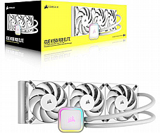 ������ ����� CORSAIR iCUE H150i RGB ELITE WHITE WATER COOLING FOR CPU with  3X140mm fans