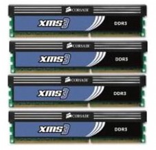 CORSAIR 8192MB(2048X4) CMX8GX3M4A1600C9  KIT  DDR3 1600MHZ CL9
