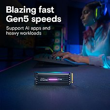 ���� ����  Crucial� CT1000T710SSD5 M.2 T710 NVMe 1000GB with heatsink    