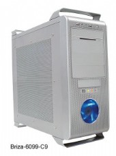 Codegen 6099-CA 500W + 24pin Screw less Slots, 2 Led Light, 80mm BLUE Fan, USB2.0+ AUDIO  SILVER/BLACK