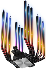 ������ ����� Coolleo Etian P60T Symphony V2 ARGB Black CPU Cooler 