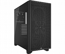 Corsair 3000D Airflow Tempered Glass Black ,Tool-free, no PSU, 2X 120mm FAN , USB3.0, Audio & speaker