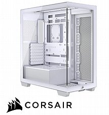 Corsair 3500X Tempered Glass White ,Tool-free, no PSU, No FAN , USB3.0+Type‑C, Audio