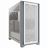 Corsair 4000D AIRFLOW TG Tempered Glass WHITE ,Tool-free, no PSU, 2X 120mm FAN , USB3.0, Audio & speaker Corsair 4000D AIRFLOW TG Tempered Glass WHITE ,Tool-free, no PSU, 2X 120mm FAN , USB3.0, Audio & speaker