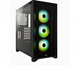 Corsair 4000X iCUE Tempered Glass Black ,Tool-free, no PSU, 3X 120mm FAN , USB3.0, Audio & speaker Corsair 4000X iCUE Tempered Glass Black ,Tool-free, no PSU, 3X 120mm FAN , USB3.0, Audio & speaker
