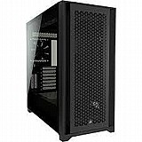 Corsair 5000D Airflow Tempered Glass Black ,Tool-free, no PSU, 2X 120mm FAN , USB3.0, Audio & speaker