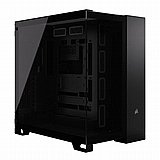 Corsair 6500X Black Tempered Glass BLACK ,Tool-free, no PSU, No FAN , 4USB3.0 +USB Type-C, Audio & speaker