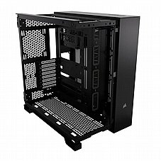 Corsair 6500X Black Tempered Glass BLACK ,Tool-free, no PSU, No FAN , 4USB3.0 +USB Type-C, Audio & speaker