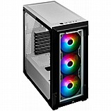 Corsair iCUE 220T RGB WHITE Midi tower,Tool-free, no PSU, 3X 120mm FAN , USB3.0, Audio & speaker