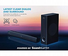 ������� �������� Creative 2.1 SOUNDBAR+SUBWOFER BT 5.0 160W ARC BLACK