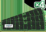 Crucial  DDR4 KIT 32GB 4x8GB  (9JCR214G-00-10) 2133MHZ  PC17000