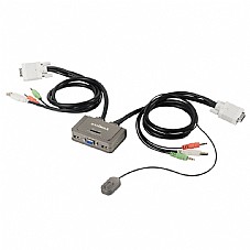 ����� ����� �-2 ������ KVM EDIMAX EK-2U2CA 2-Port USB KVM Switch with Cables and Audio Support