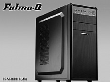   ENERMAX Fulmo.Q BLACK ECA3360B ,Tool-free, 500W PSU,120mm Fan,+ 3G DUST FILTER  USB2.0/3.0, Audio